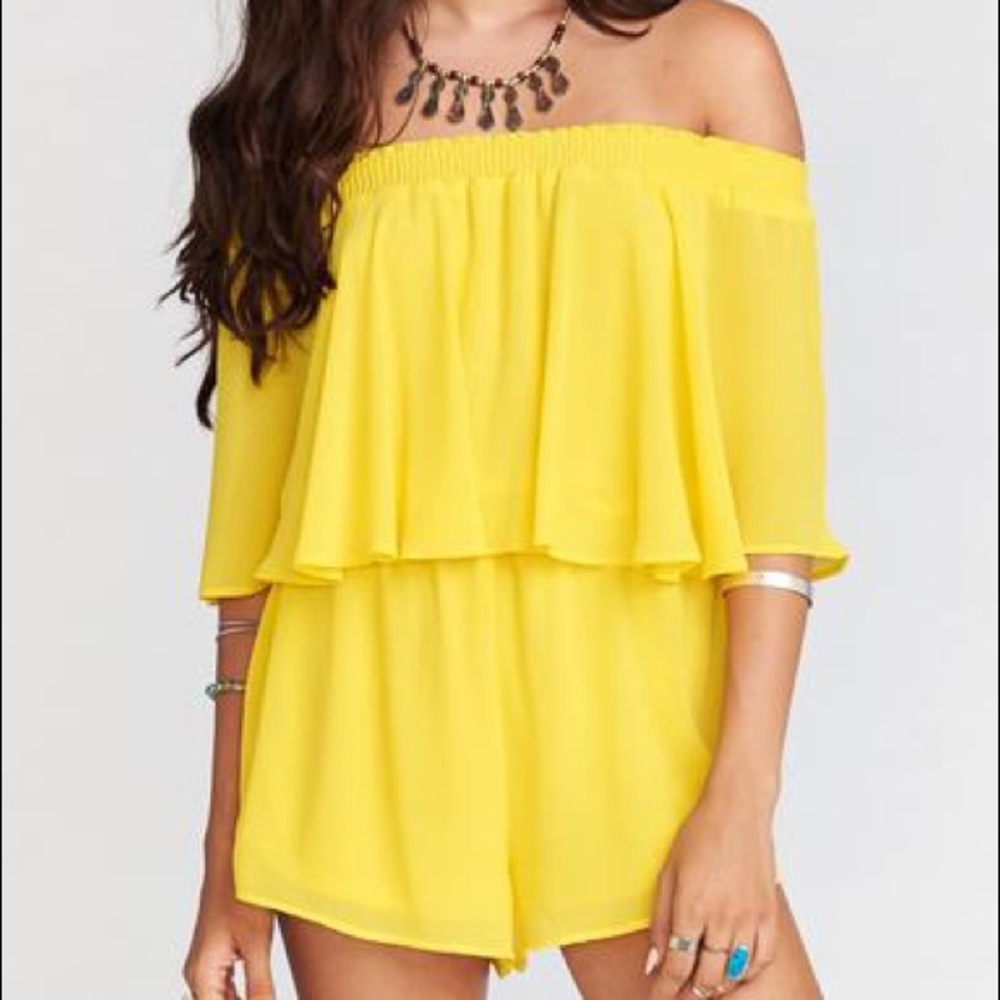 SMYMM ROSARITA ROMPER IN DAFFODIL CHIFFON